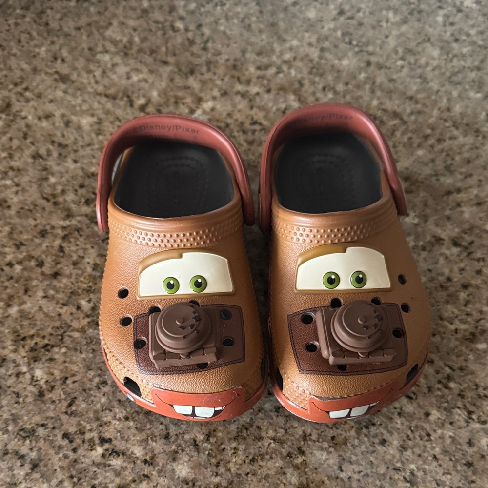 CROCS Kids Slippers - Brown with Character Design